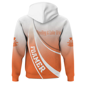 Railspirit Personalized Wheeling And Lake Erie Railroad Hoodie Railway-Themed Style Zip Up Hoodie Gift Idea For Trainspotter