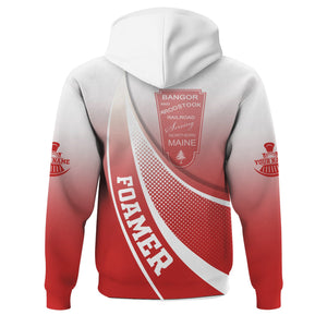 Railspirit Personalized Bangor And Aroostook Railroad Hoodie Railway-Themed Style Zip Up Hoodie Gift Idea For Trainspotter