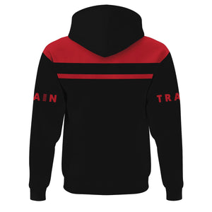 Railspirit Custom Name Green Bay & Western Railroad Hoodie American Train Ticket Printed Zip Hoodie