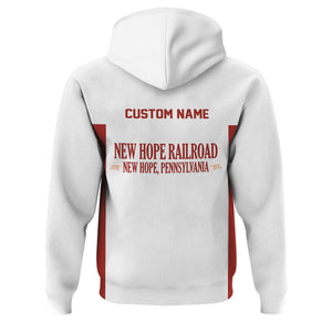 Railspirit Custom Name New Hope Railroad Hoodie Yes I Need All Those Train Printed Zip Hoodie