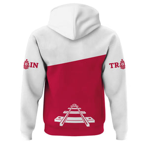 Railspirit Custom Name Canadian Pacific Railroad Hoodie One Track Mind Printed Zip Hoodie