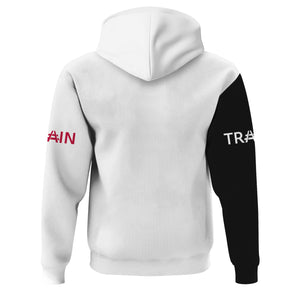 Railspirit Custom Name Canadian Pacific Railroad Hoodie Railroad Crossing Sign Printed Zip Hoodie