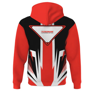 Railspirit Fleischmann And Western Railroad Hoodie Bold Graphic Style All Over Printed Zip Up Hoodie