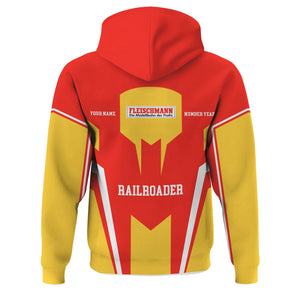 Railspirit Personalized Fleischmann And Western Railroad Hoodie Custom Year Railroader Zip Up Hoodie Gift Idea For Train Lover