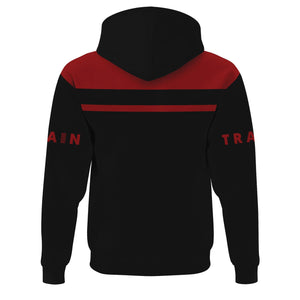 Railspirit Custom Name Western Maryland Railway Hoodie American Train Ticket Printed Zip Hoodie