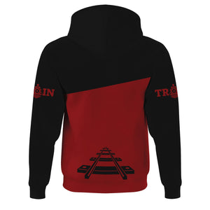 Railspirit Custom Name Western Maryland Railway Hoodie One Track Mind Printed Zip Hoodie