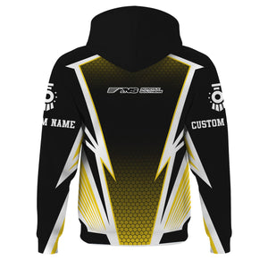 Railspirit Personalized Norfolk Southern Railway Hoodie Lightning Graphic Style Zip Up Hoodie Gift Idea For Train Lover