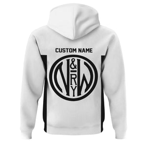 Railspirit Custom Name Norfolk and Western Railway Hoodie Yes I Need All Those Train N&W Printed Zip Hoodie