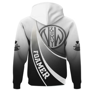 Railspirit Personalized Norfolk and Western Railway Hoodie Railway-Themed Style N&W Zip Up Hoodie Gift Idea For Trainspotter