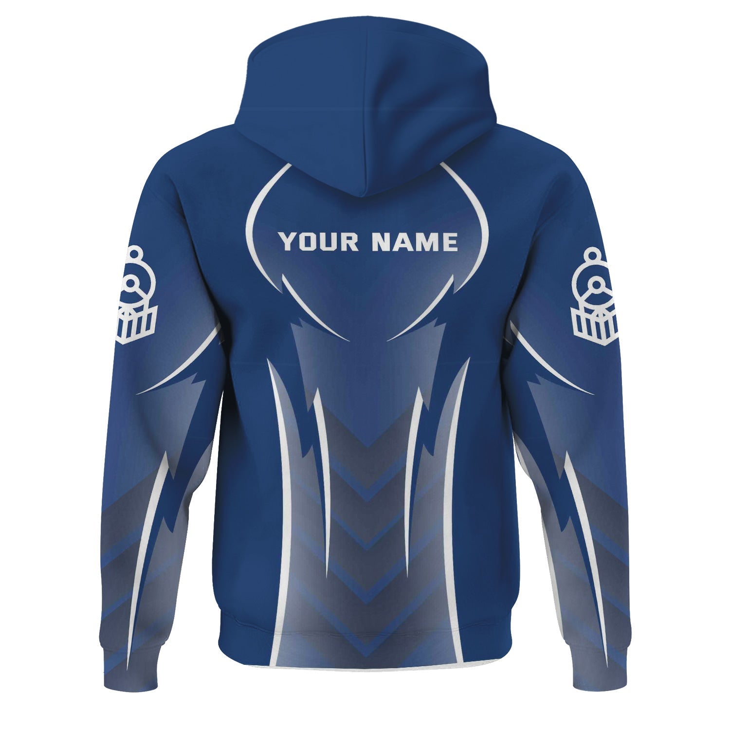 Railspirit Personalized Duluth, Winnipeg and Pacific Railway Hoodie Striking Line Style Train Zip Up Hoodie For Locomotive Lovers