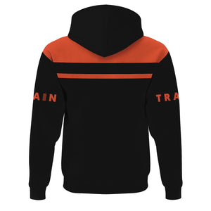 Railspirit Custom Name Texas and Pacific Railway Hoodie American Train Ticket Printed Zip Hoodie