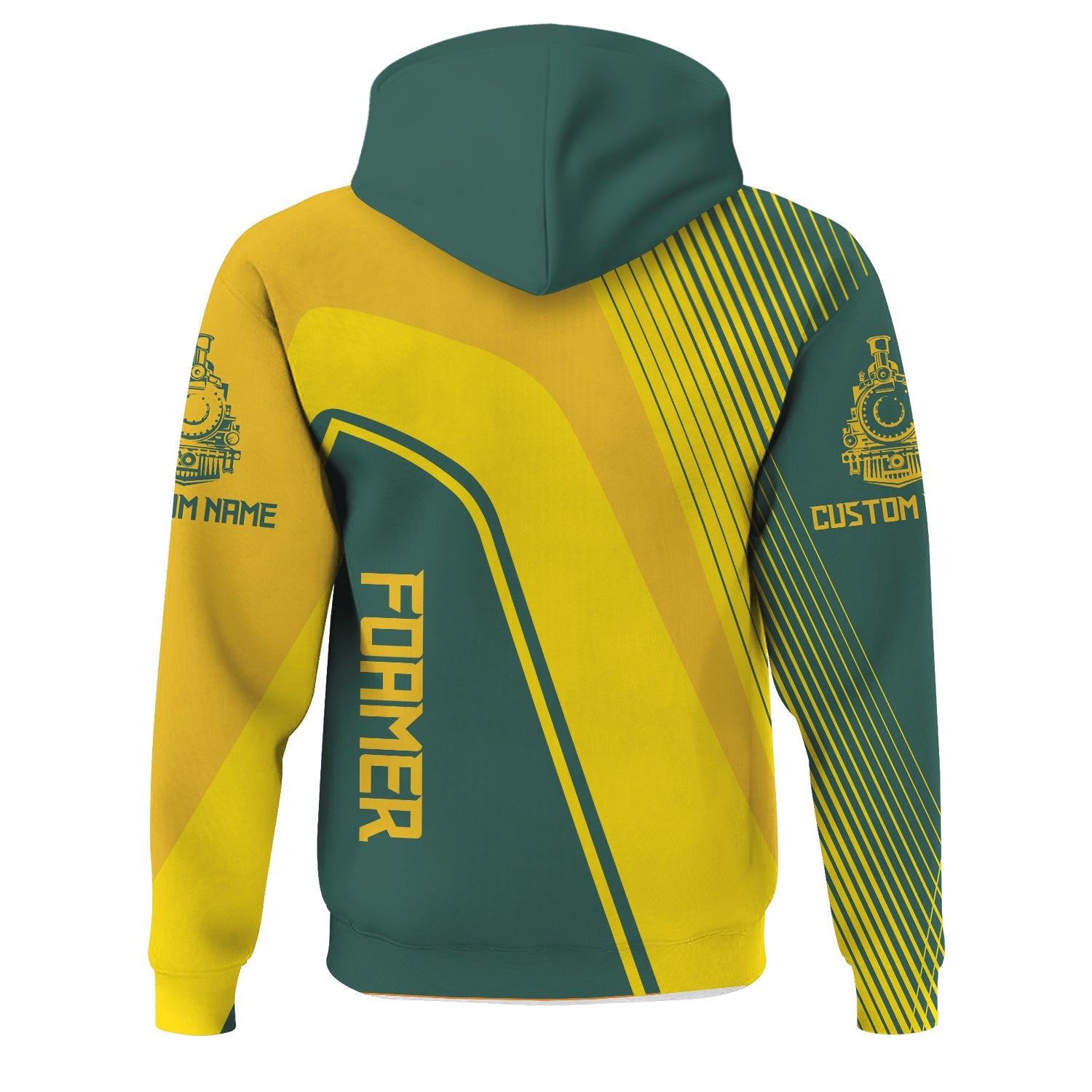 Railspirit Personalized Southern Railway U.S Hoodie Vibrant Striking Style SOU Zip Up Hoodie For Rail Enthusiasts