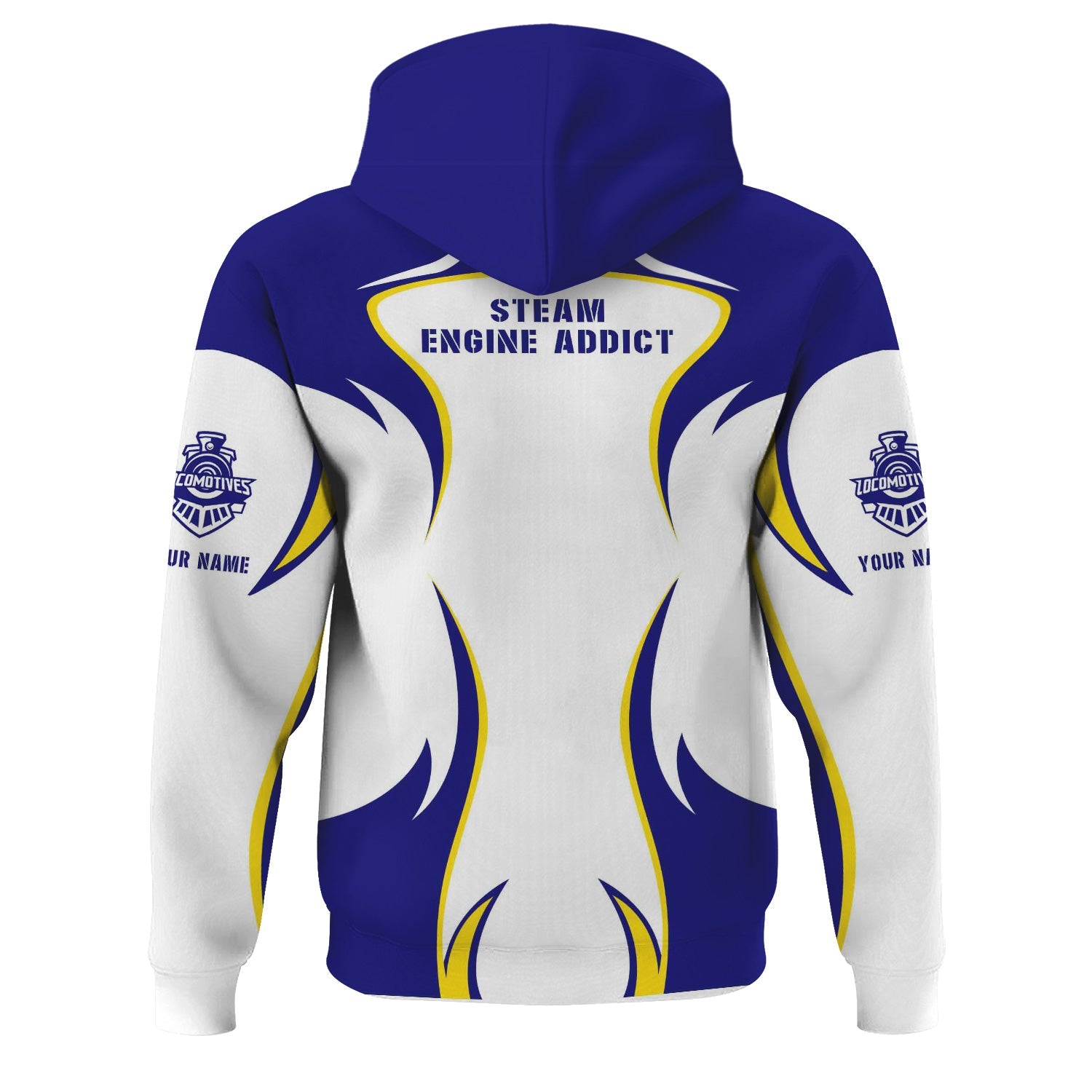 Railspirit Personalized Santa Fe Railway Hoodie Distinctive Flame Style Atchison, Topeka and Santa Fe Railway Zip Up Hoodie For Steam Engine Addict