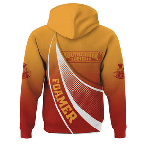 Railspirit Personalized Chicago South Shore and South Bend Railroad Hoodie Railway-Themed Style Zip Up Hoodie Gift Idea For Trainspotter