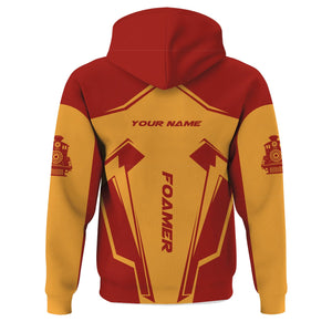 Railspirit Personalized Chicago South Shore and South Bend Railroad Hoodie Railway Trainspotter Style Zip Up Hoodie Gift Idea For Foamers