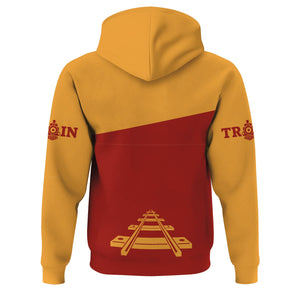 Railspirit Custom Name Chicago South Shore and South Bend Railroad Hoodie One Track Mind Printed Zip Hoodie