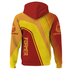 Railspirit Personalized Chicago South Shore and South Bend Railroad Hoodie Vibrant Striking Style Zip Up Hoodie For Rail Enthusiasts