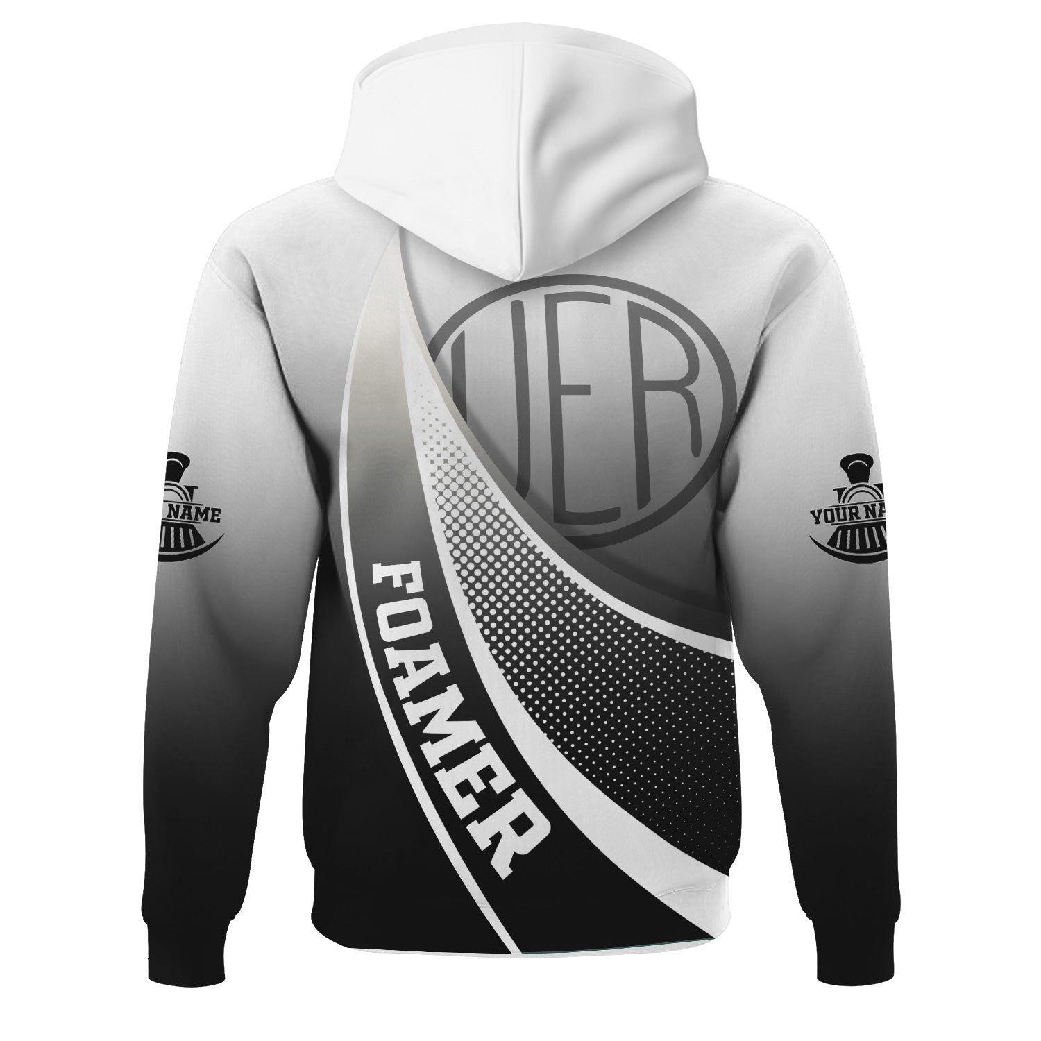 Railspirit Personalized Union Electric Railway Hoodie Railway-Themed Style Zip Up Hoodie Gift Idea For Trainspotter