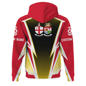 Railspirit Personalized Great Western Railway Hoodie Lightning Graphic Style Zip Up Hoodie Gift Idea For Train Lover