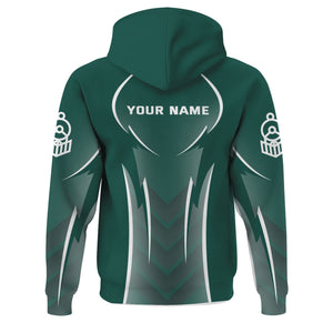 Railspirit Personalized Great Western Railway Hoodie Striking Line Style Train Zip Up Hoodie For Locomotive Lovers