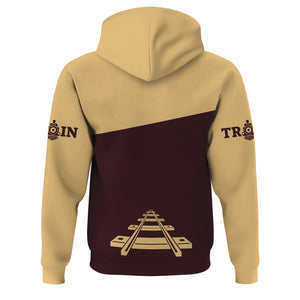 Railspirit Custom Name London, Midland and Scottish Railway Hoodie One Track Mind Printed Zip Hoodie