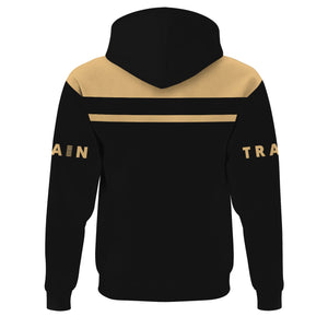 Railspirit Custom Name London, Midland and Scottish Railway Hoodie Train Ticket Printed Zip Hoodie