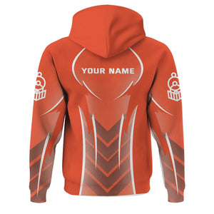 Railspirit Personalized Avanti West Coast Hoodie Striking Line Style Train Zip Up Hoodie For Locomotive Lovers