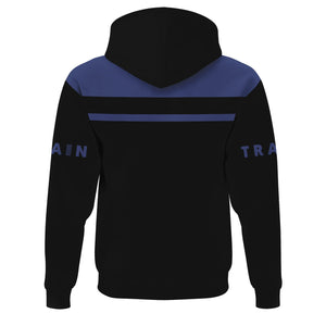 Railspirit Custom Name London and North Eastern Railway Hoodie Train Ticket Printed Zip Hoodie