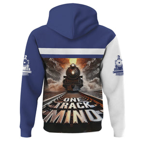 Railspirit Personalized London and North Eastern Railway Hoodie One Track Mind Train Printed ZIp Up Hoodie