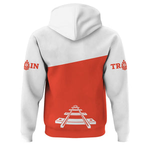 Railspirit Custom Name British Railway Hoodie One Track Mind Printed Zip Hoodie