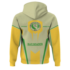 Railspirit Personalized Virginia & Truckee Railroad Hoodie Custom Year Railroader Zip Up Hoodie Gift Idea For Train Lover