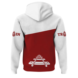 Railspirit Custom Name Soo Line Railroad Hoodie One Track Mind Printed Zip Hoodie