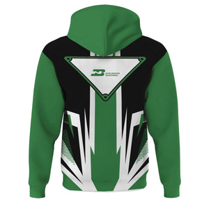 Railspirit Burlington Northern Railroad Hoodie Bold Graphic Style All Over Printed Zip Up Hoodie
