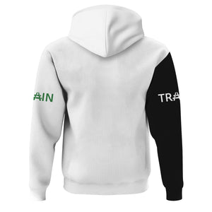 Railspirit Custom Name Burlington Northern Railroad Hoodie Railroad Crossing Sign Printed Zip Hoodie