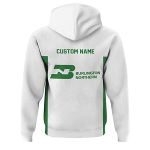 Railspirit Custom Name Burlington Northern Railroad Hoodie Yes I Need All Those Train Printed Zip Hoodie