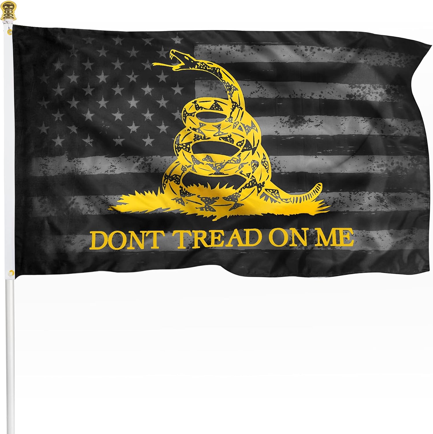 Don't Tread On Me House Flag American Patriotic Garden Flag Decoration For Indoor Outdoor