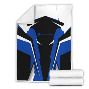 Railspirit Personalized Long Island Railroad Blanket Strong Line Train Blanket Gift Idea For Train Lover