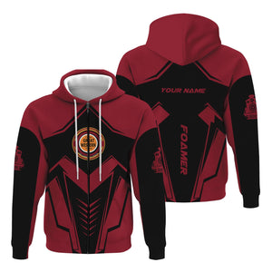 Railspirit Personalized Chicago Great Western Railroad Hoodie Railway Trainspotter Style Zip Up Hoodie Gift Idea For Foamers