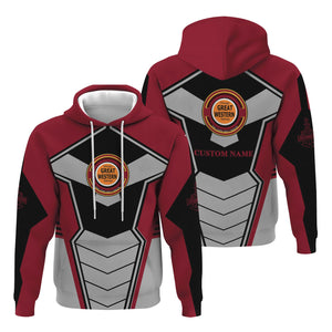 Railspirit Personalized Chicago Great Western Railroad Hoodie Engine-Inspired Style Train Zip Up Hoodie for Railroad Fanatic