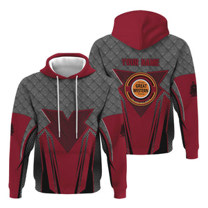 Railspirit Personalized Chicago Great Western Railroad Hoodie Rugged Steel Vibes Train Zip Up Hoodie All Over Print