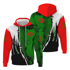 Railspirit Personalized Elgin Joliet And Eastern Railroad Hoodie Retro Stitches Design with Custom Position Train Zip Up Hoodie