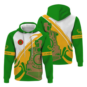 Railspirit Personalized Elgin Joliet And Eastern Railroad Hoodie Flame-Inspired Style Zip Up Hoodie Gift Idea For Train Lovers