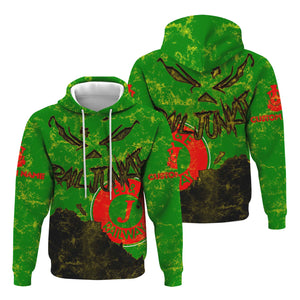 Railspirit Personalized Elgin Joliet And Eastern Railroad Hoodie Torn Graphic Style Train Zip Up Hoodie For Rail Junkie