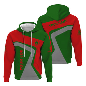 Railspirit Personalized Elgin Joliet And Eastern Railroad Hoodie Unique Design with Custom Job Position Train Zip Up Hoodie