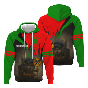 Railspirit Personalized Elgin Joliet And Eastern Railroad Hoodie Angry Train Hoodie Gift Idea For Train Lover