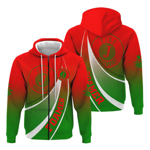 Railspirit Personalized Elgin Joliet And Eastern Railroad Hoodie Railway-Themed Style Zip Up Hoodie Gift Idea For Trainspotter