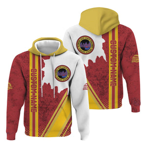 Railspirit Personalized Florida East Coast Railway Hoodie All Over Printed Unisex Zip Up Hoodie