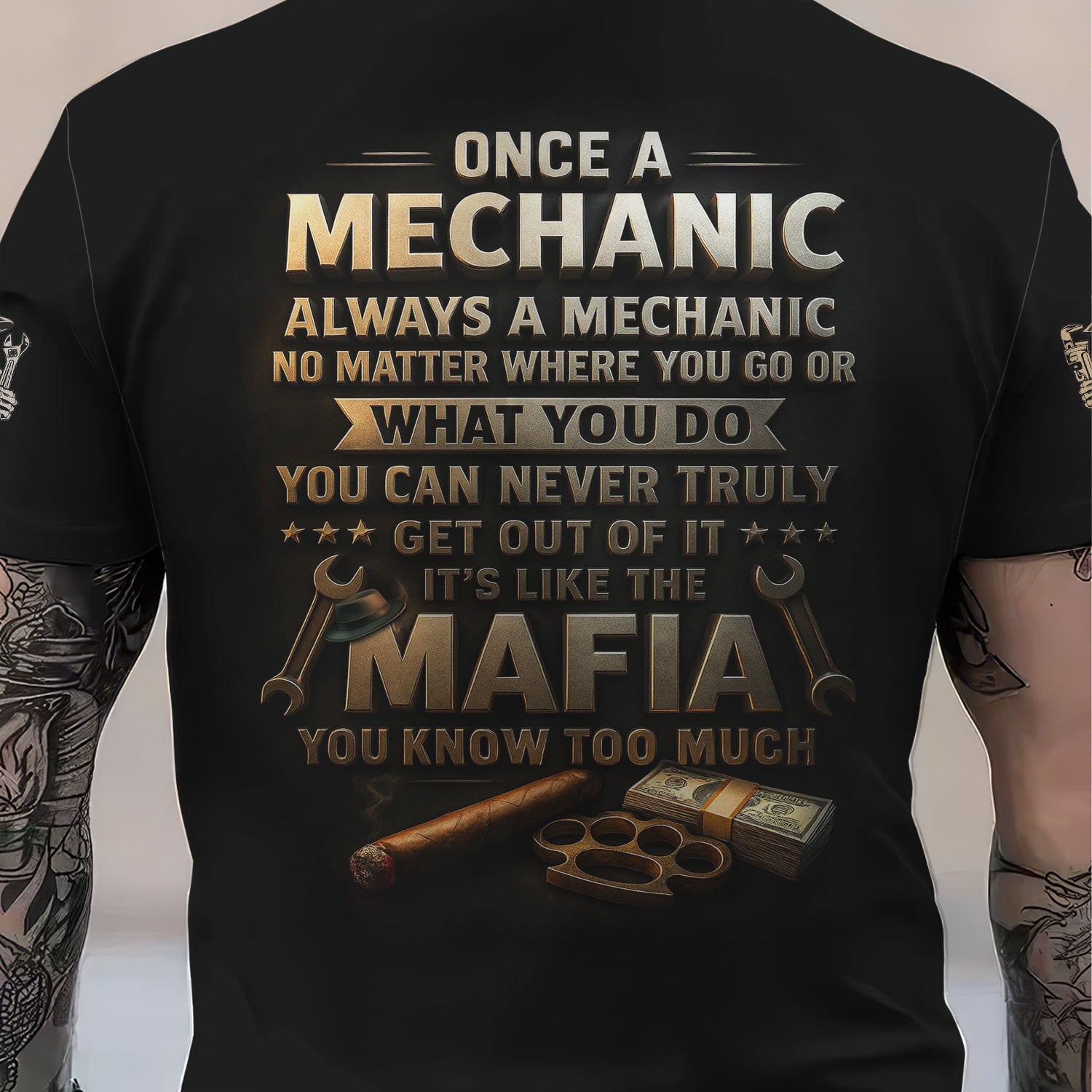 Personalized Mechanic Shirt, Always A Mechanic No Matter Where You Go Or What You Do, Gift For Men