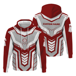 Railspirit Personalized Detroit & Mackinac Railroad Hoodie Armor-Inspired Design Train Zip Up Hoodie All Over Print