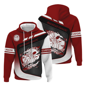 Railspirit Personalized Detroit & Mackinac Railroad Hoodie Ripped Texture Style Train Zip Up Hoodie For Railroad Fanatic